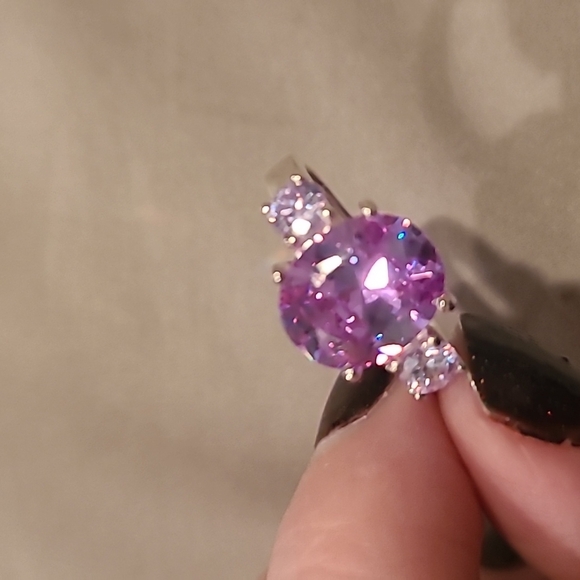 Cubic zirconia sterling silver ring - Picture 8 of 8